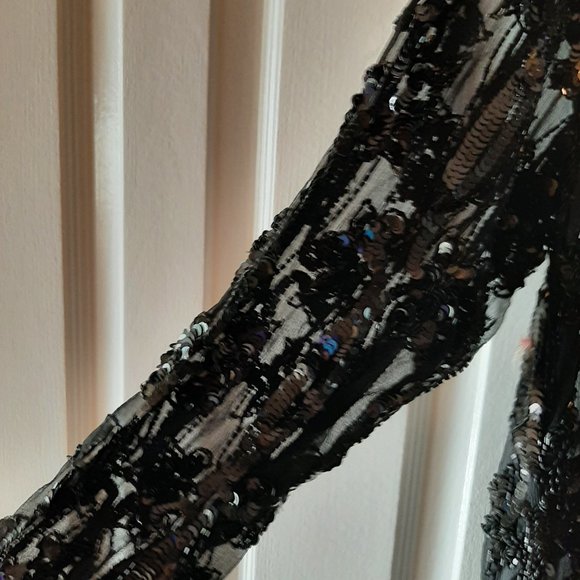 Beautiful Silk Sequined Jacket - Picture 7 of 8